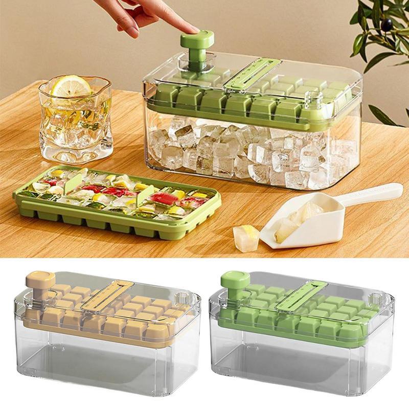 2-in-1 Homemade Ice Cube Maker with Dispenser | 28/56 Grids