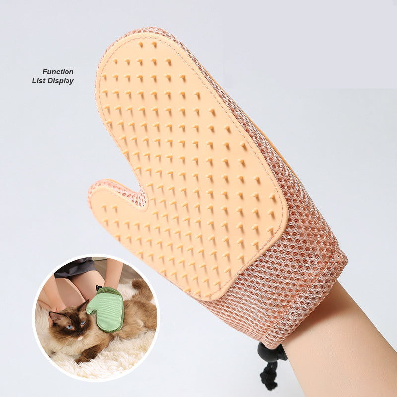 2-in-1 Pet Grooming & Deshedding Gloves