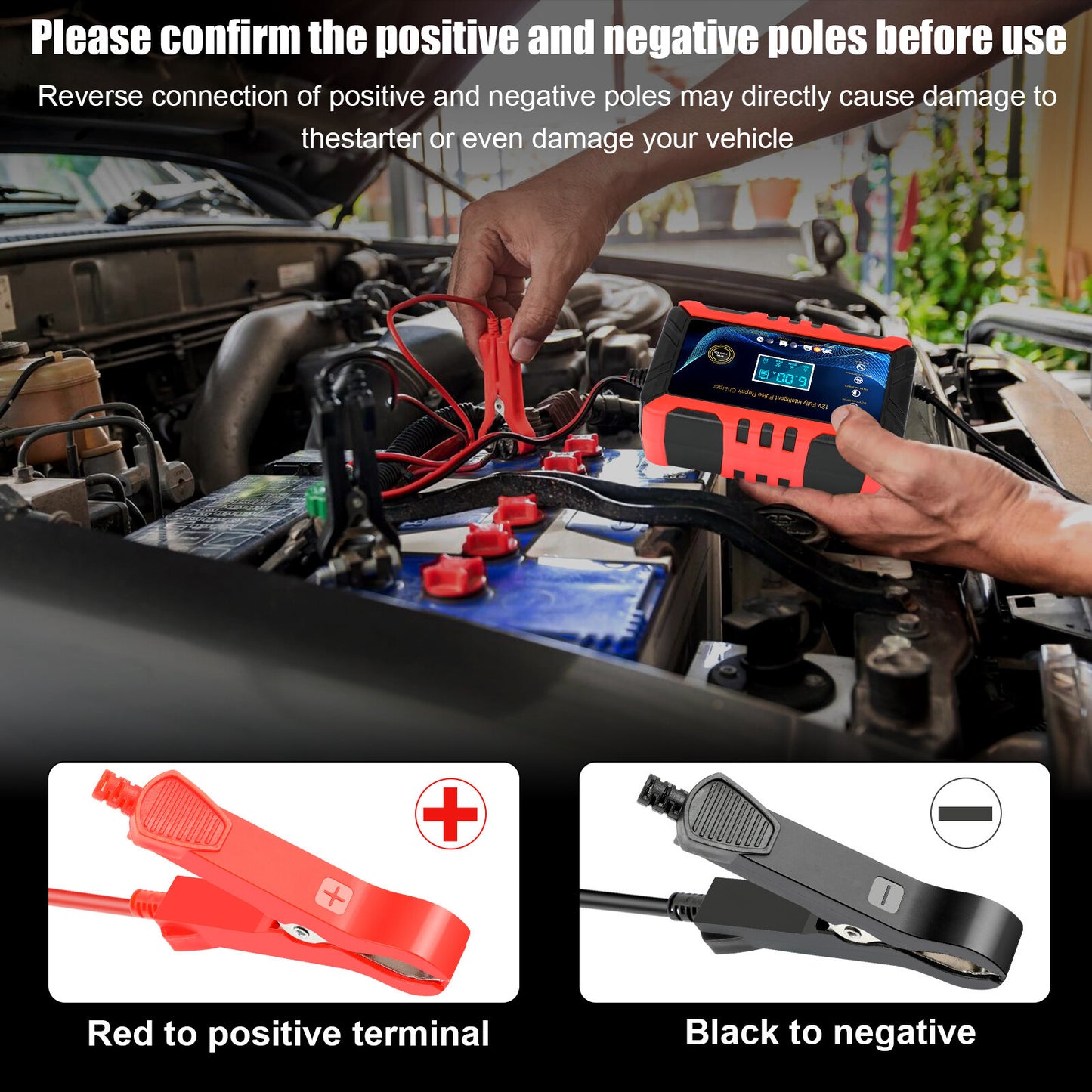 12V 6A Car Intelligent Battery Charger