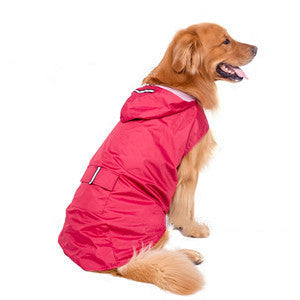 Adventure-Ready Reflective Dog Rain Poncho