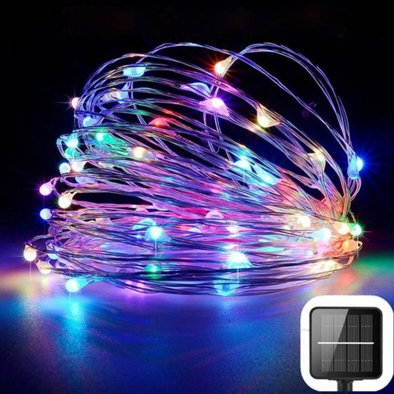 ✨☀️ Solar Powered LED String Lights – Ultra-Bright, Waterproof & Flexible Copper Wire 💡🌟