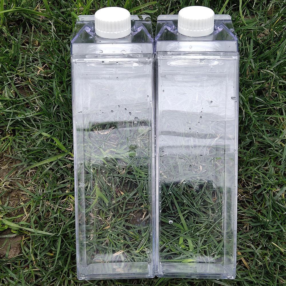 Pure Color Reusable Transparent Water Bottle