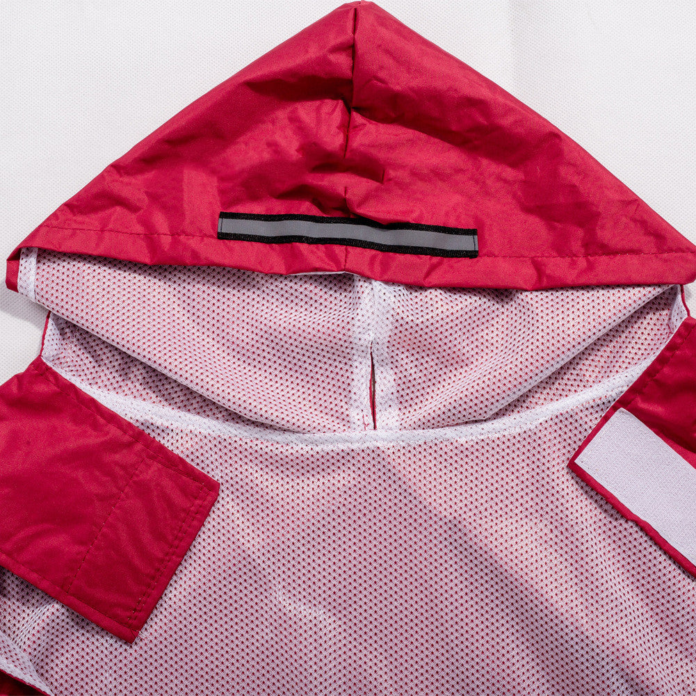 Adventure-Ready Reflective Dog Rain Poncho