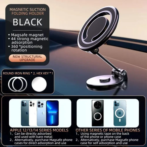 🚗✨ Foldable Magnetic Car Phone Holder 📱🧲