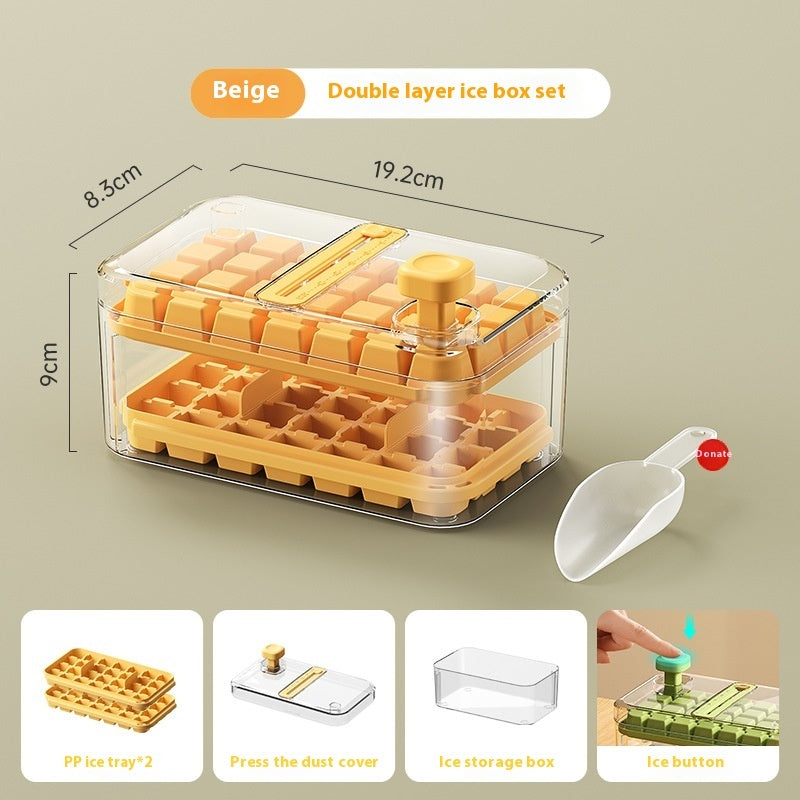 2-in-1 Homemade Ice Cube Maker with Dispenser | 28/56 Grids