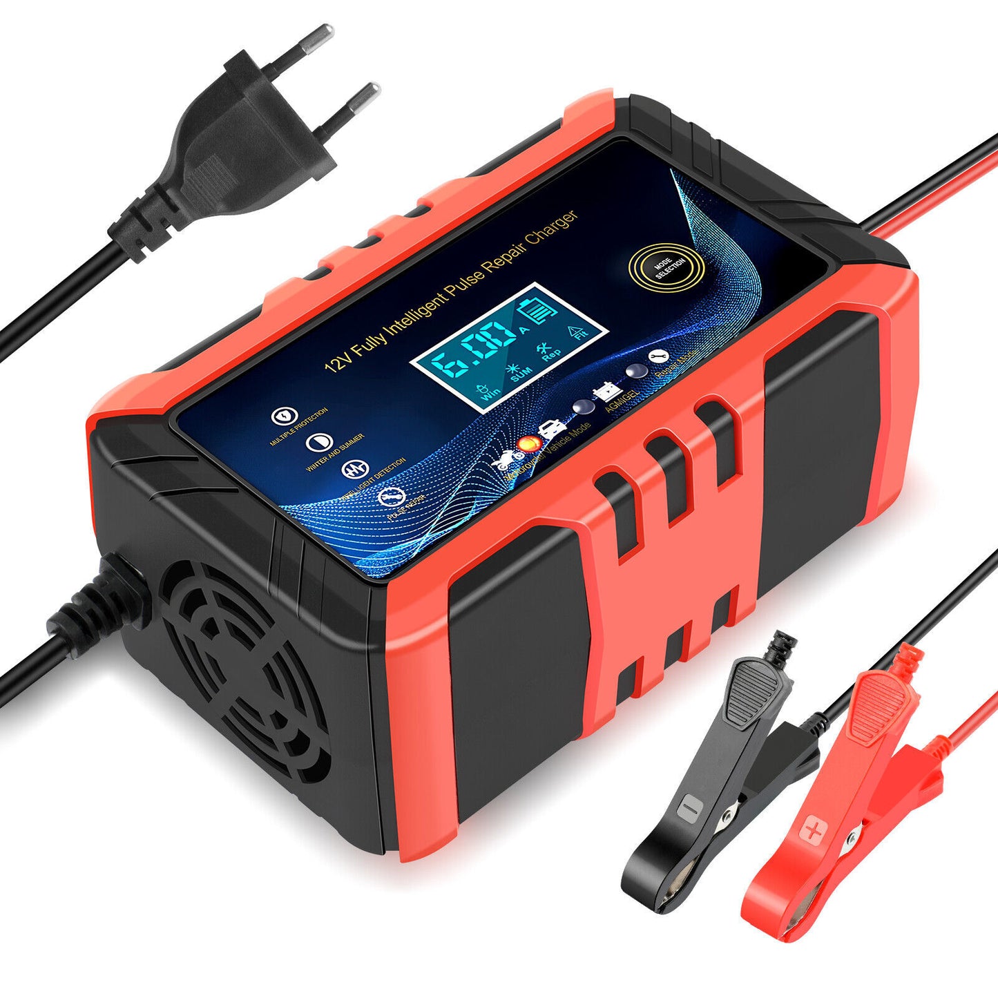12V 6A Car Intelligent Battery Charger