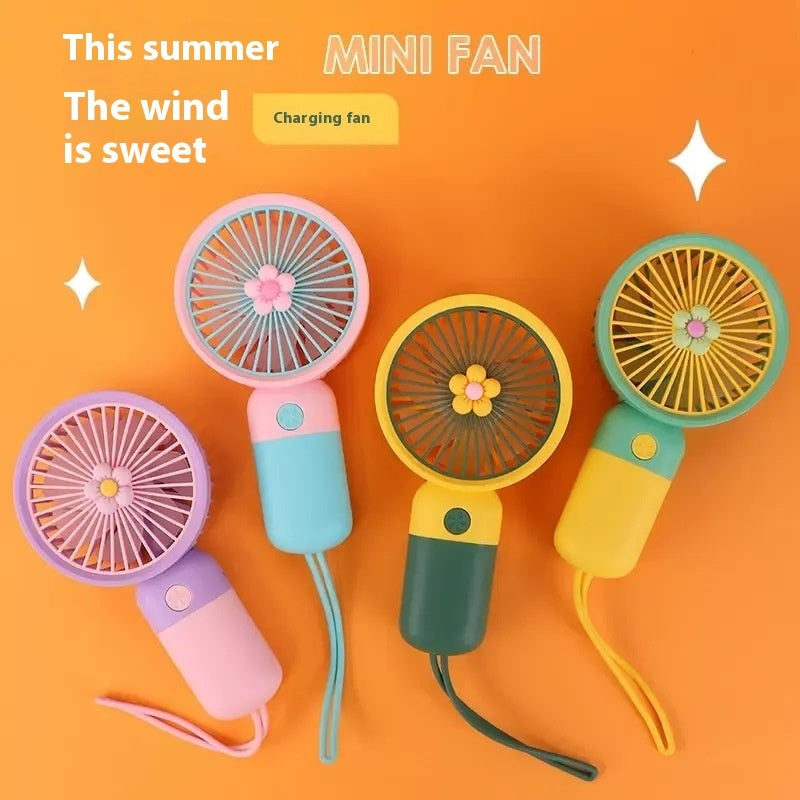 🌸💨 Cute Rechargeable Handheld Mini USB Fan 💨🌸