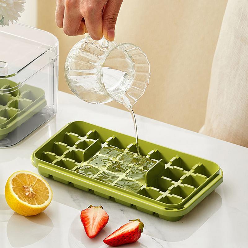 2-in-1 Homemade Ice Cube Maker with Dispenser | 28/56 Grids