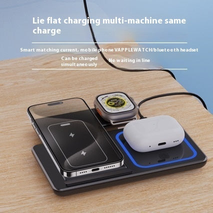 15W 3-in-1 Fast Wireless Charger Stand