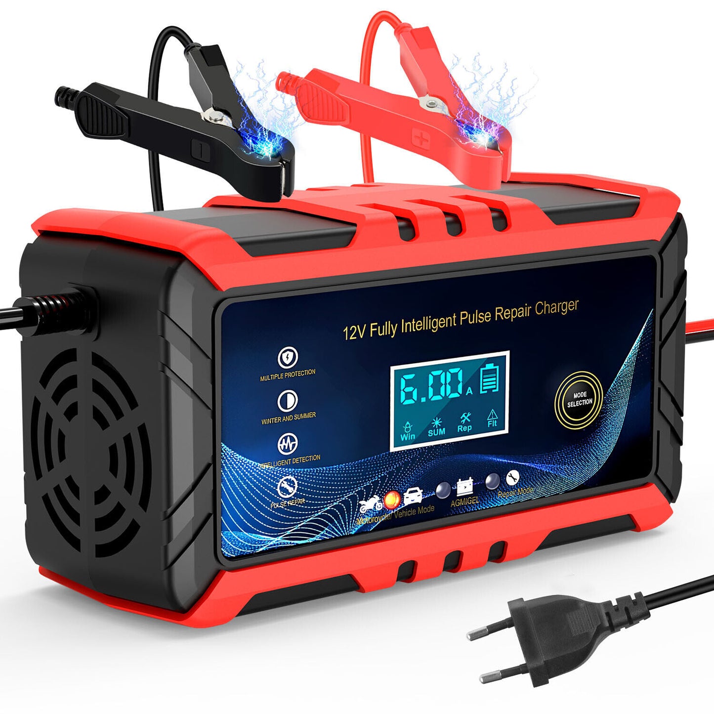 12V 6A Car Intelligent Battery Charger