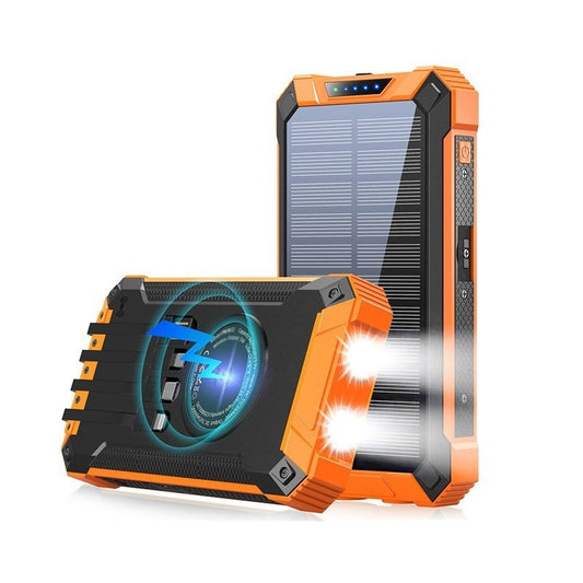 Fast Charge Solar Wireless Power Bank – 5-in-1 Output
