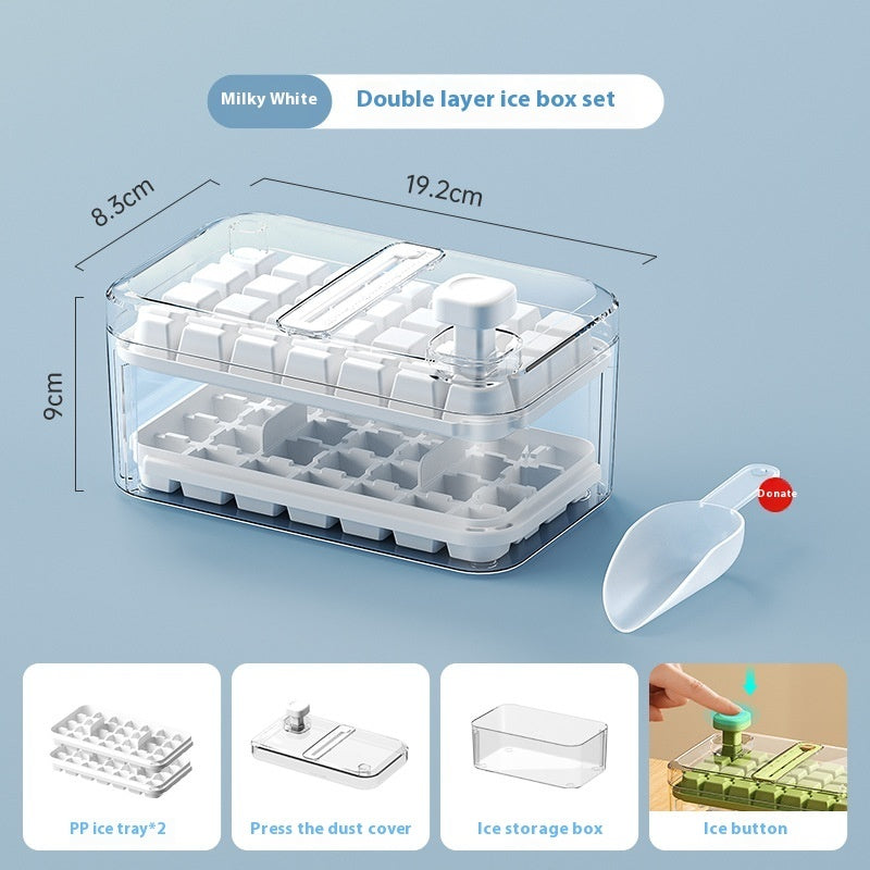 2-in-1 Homemade Ice Cube Maker with Dispenser | 28/56 Grids
