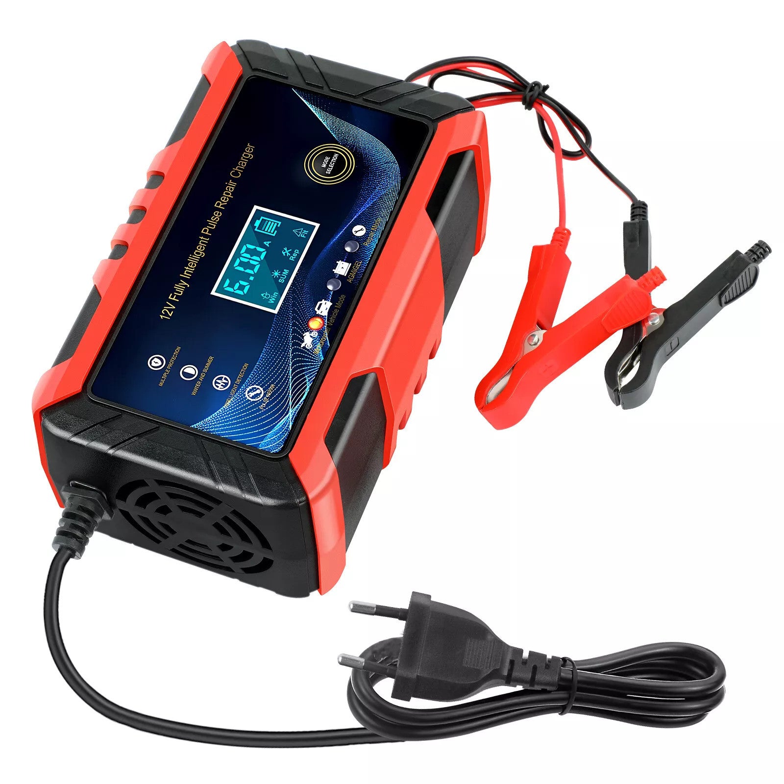 12V 6A Car Intelligent Battery Charger