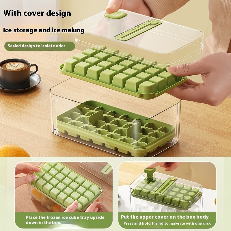 2-in-1 Homemade Ice Cube Maker with Dispenser | 28/56 Grids