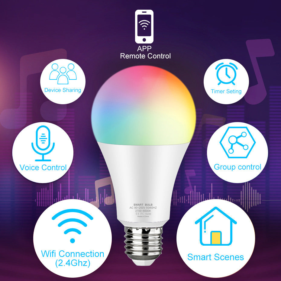 💥🔥 Explosive WiFi Smart Bulb  Color Tone & Voice Control! 🎨💡