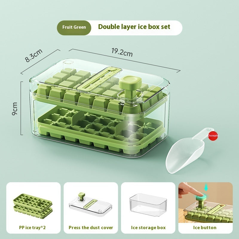 2-in-1 Homemade Ice Cube Maker with Dispenser | 28/56 Grids